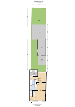 Floorplan - Stationstraat 54, 6191 BG Beek